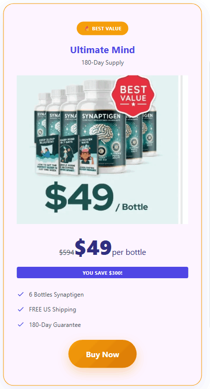 Synaptigen 6 bottle